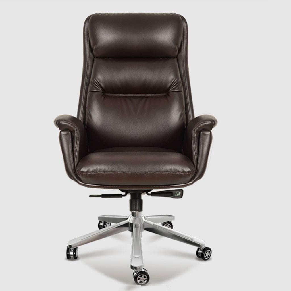 Chaise De Bureau Chaise De Bureau Exécutif Grand Et Haut, Fonction D'Inclinaison Chaise D'Ordinateur Pivotante en Cuir PU Chaise De Patron Sédentaire Simple Et Confortable Chaise De Bureau Chaise De Bureau Exécutif Grand Et Haut, Fonction D'Inclinaison Chaise D'Ordinateur Pivotante en Cuir PU Chaise De Patron Sédentaire Simple Et Confortable